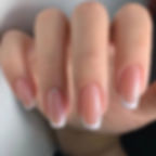Thumbnail: 24pcs French Style False Nails Glitte Design Fake Nail Patch Mid Length Coffin 