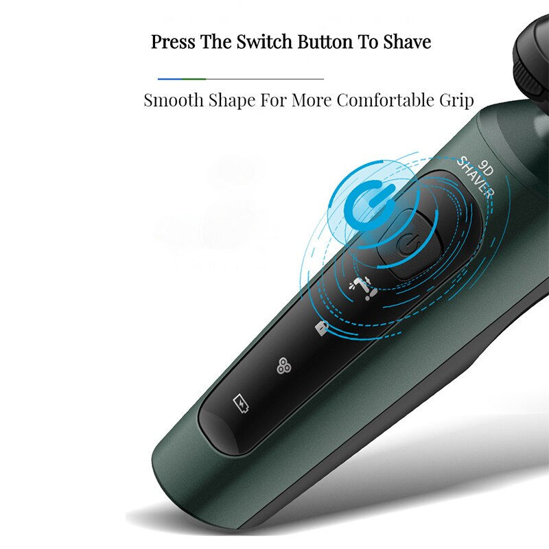 Thumbnail: Electric Razor For Men Intelligent Wet Dry Beard Shaving Trimmer Razor Shaver E