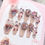 Thumbnail: 24Pcs Black Bow Detachable Fingernails Ballerina Wearable Fake Nails Press on S