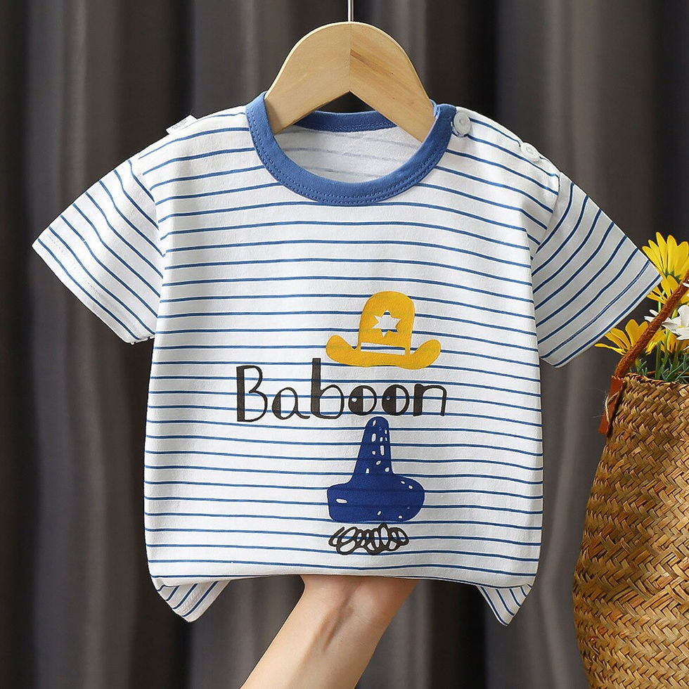 Thumbnail: Children's T-shirt summer boys girls Kids cotton Short Sleeve Shirt Sweatshirt 