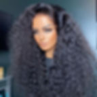 Thumbnail: Long Natural Black Soft Preplucked 180%Density 26Inch Kinky Curly Lace Front Wi