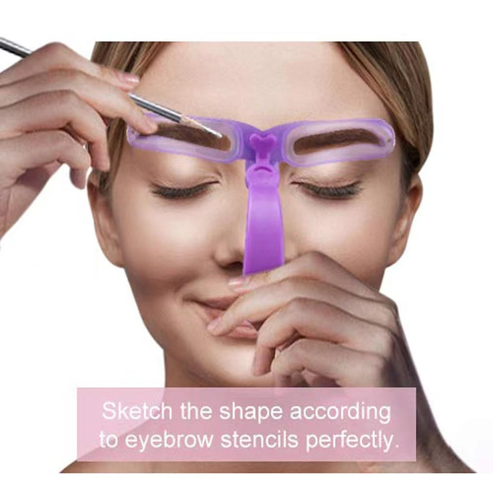 Thumbnail: 4/8Pcs Reusable Eyebrow Shaping Brow Template Eyebrow Stencils DIY Drawing Guid