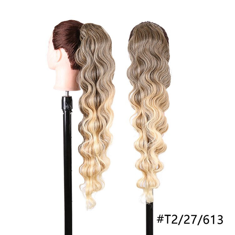 Thumbnail: JULIANNA Synthetic Long Body Wavy Drawstring Ponytail for Women Synthetic Wave 