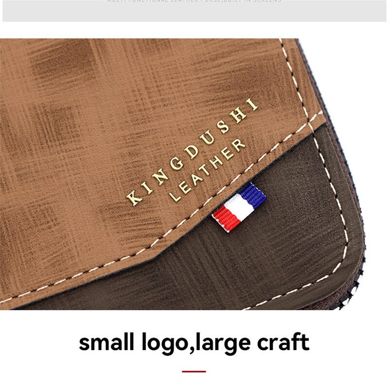 Thumbnail: New Organ Bag Multi Pu Leather Large Capacity Card Bag Multifunctional Zipper C