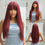 Miniaturbild: Black Hair Long Straight Wigs for Women Natural Hair Synthetic Wigs Daily Cospl