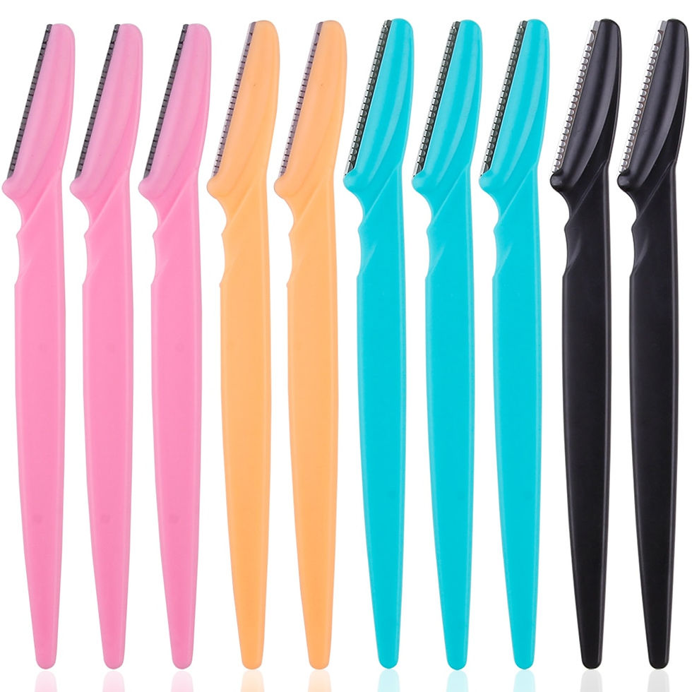 Thumbnail: 3/4/10Pcs Eyebrow Trimmer Blade Shaver Portable Face Razor Eye Brow Epilation H