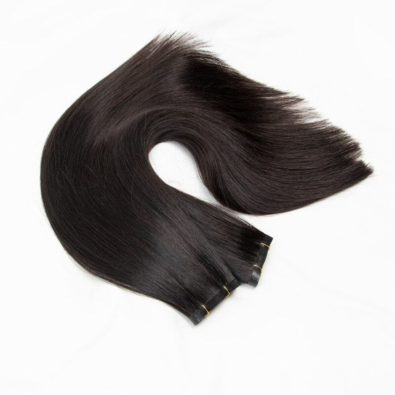 Thumbnail: Injected Tape In Hair Extensions Invisible Long Tape PU Weft Human Hair Bundles