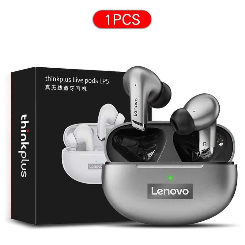 Thumbnail: Lenovo LP5 Wireless Bluetooth Earbuds Earphones HiFi Music Headsets With Mic Sp