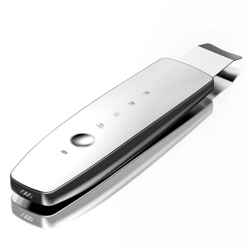 Thumbnail: EMS Ultrasonic Skin Scrubber Facial Spatula Blackhead Remover Deep Face Cleanin