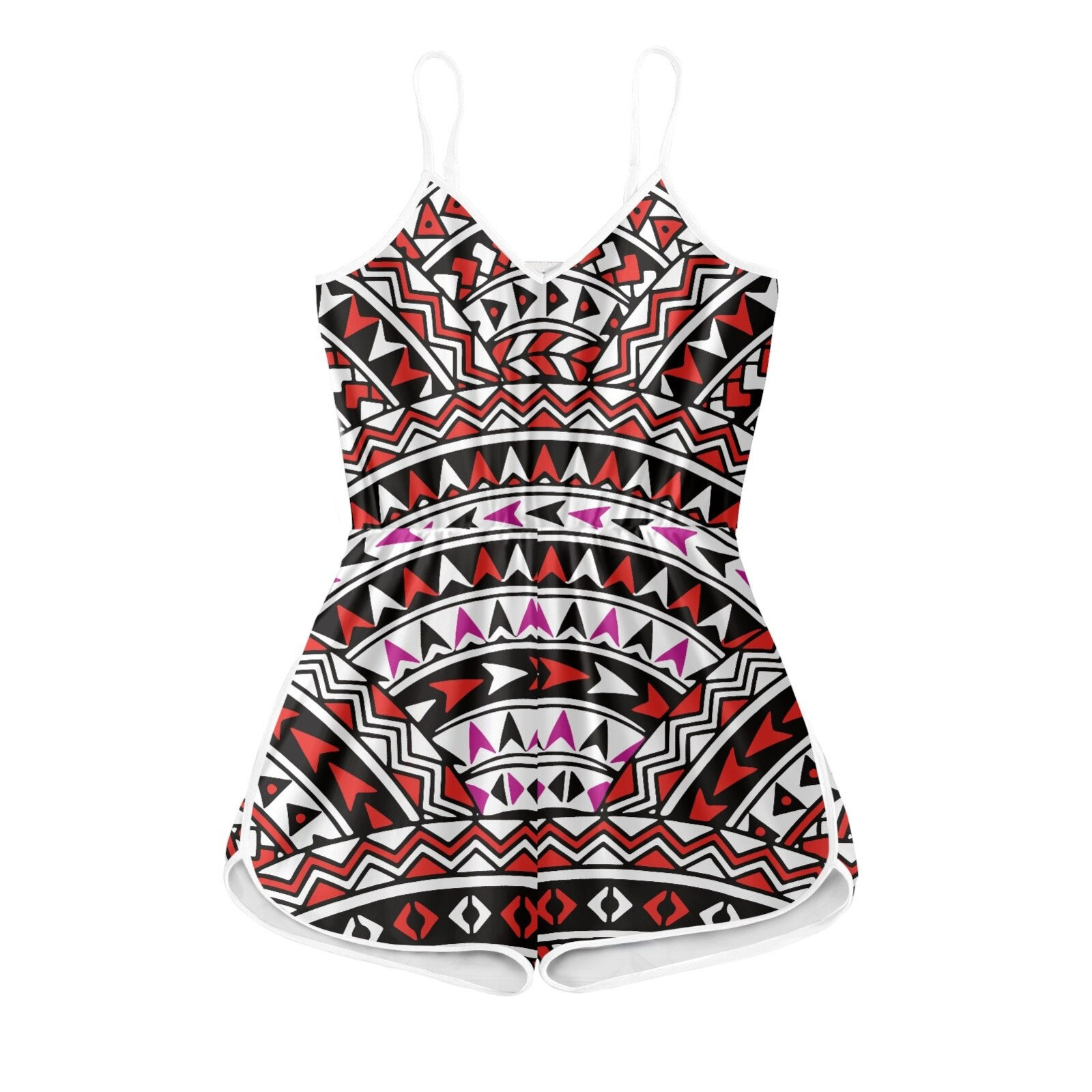 Polynesian Tribal Hawaiian Totem Tattoo Hawaii Prints Elegant High Quality V-ne