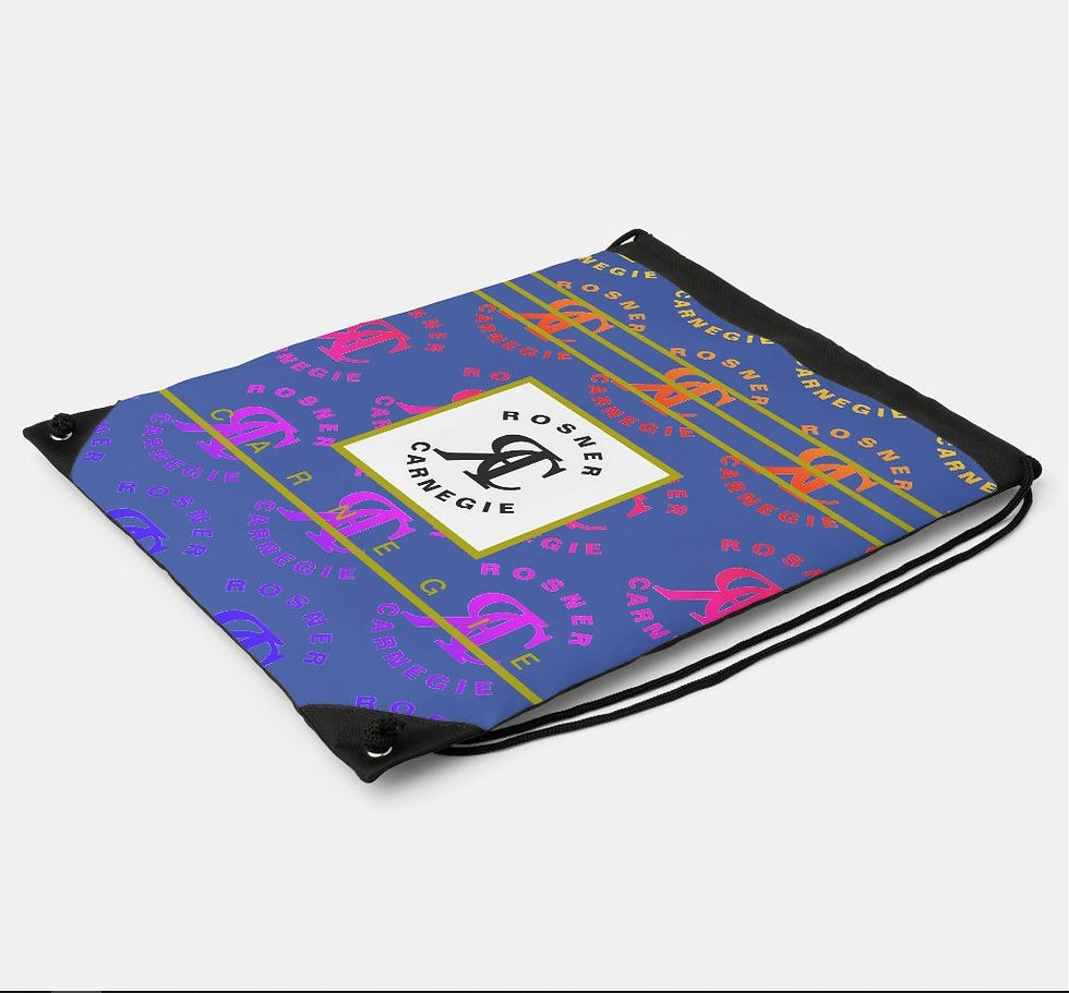 Thumbnail: Rosner Carnegie of Beverly Hills® - 1080-20 DRAWSTRING BACKPACK - BLUE