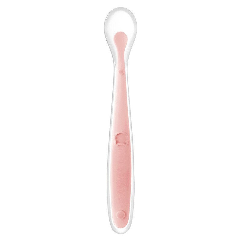 Thumbnail: Baby Soft Silicone Spoon Candy Color Infant Complementary Food Feeding Training