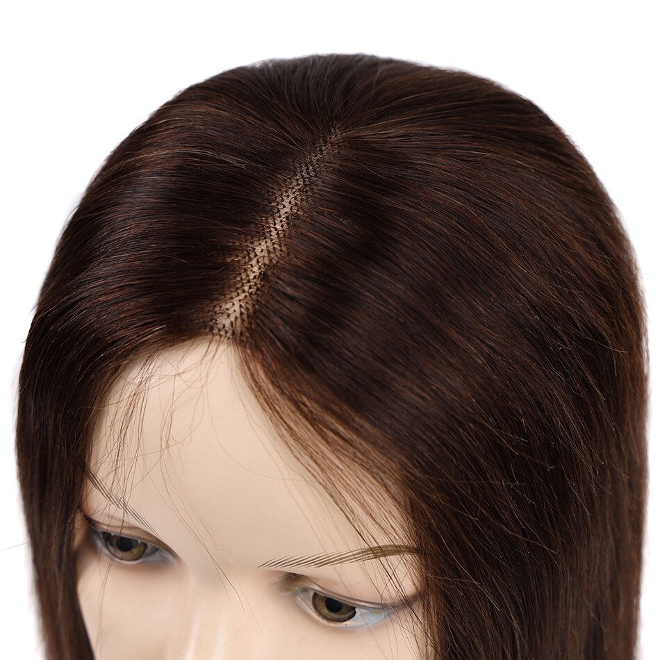 Thumbnail: BHF Straight Lace Front Wig 4# Long Brown Wig 100% Natural Hair U Part Lace Clo