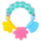 Miniaturbild: New Arrival Mixed Colors Beads Cute Round Silicone Baby Teether Molar Fixator R
