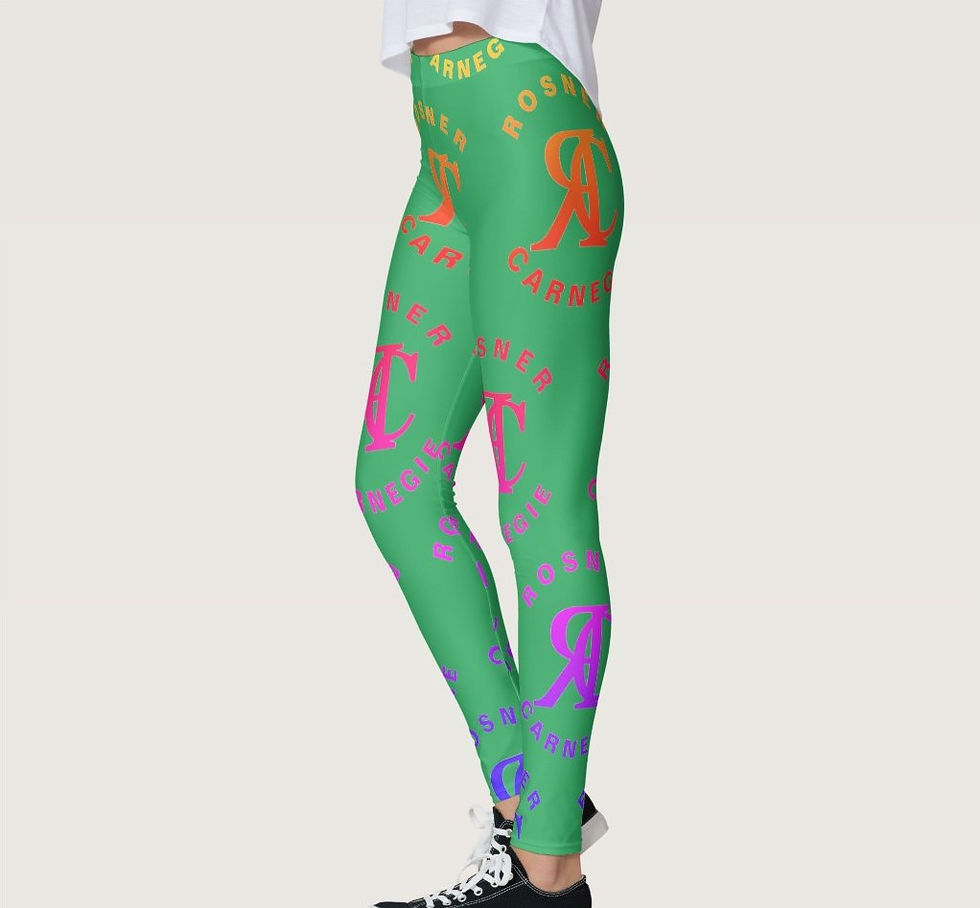 Thumbnail: Rosner Carnegie SPORT® 1080-20 COUTURE UNISEX LEGGINGS - GREEN