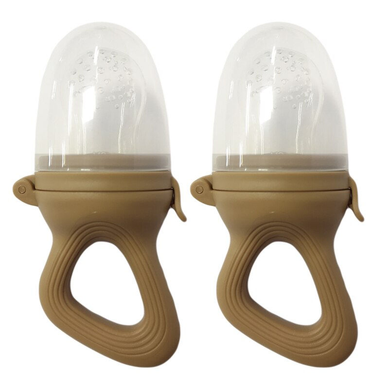 Thumbnail: 1PC Silicone Baby Fruit Feeder with Cover Baby Nipple Fresh Food Vegetable Supp