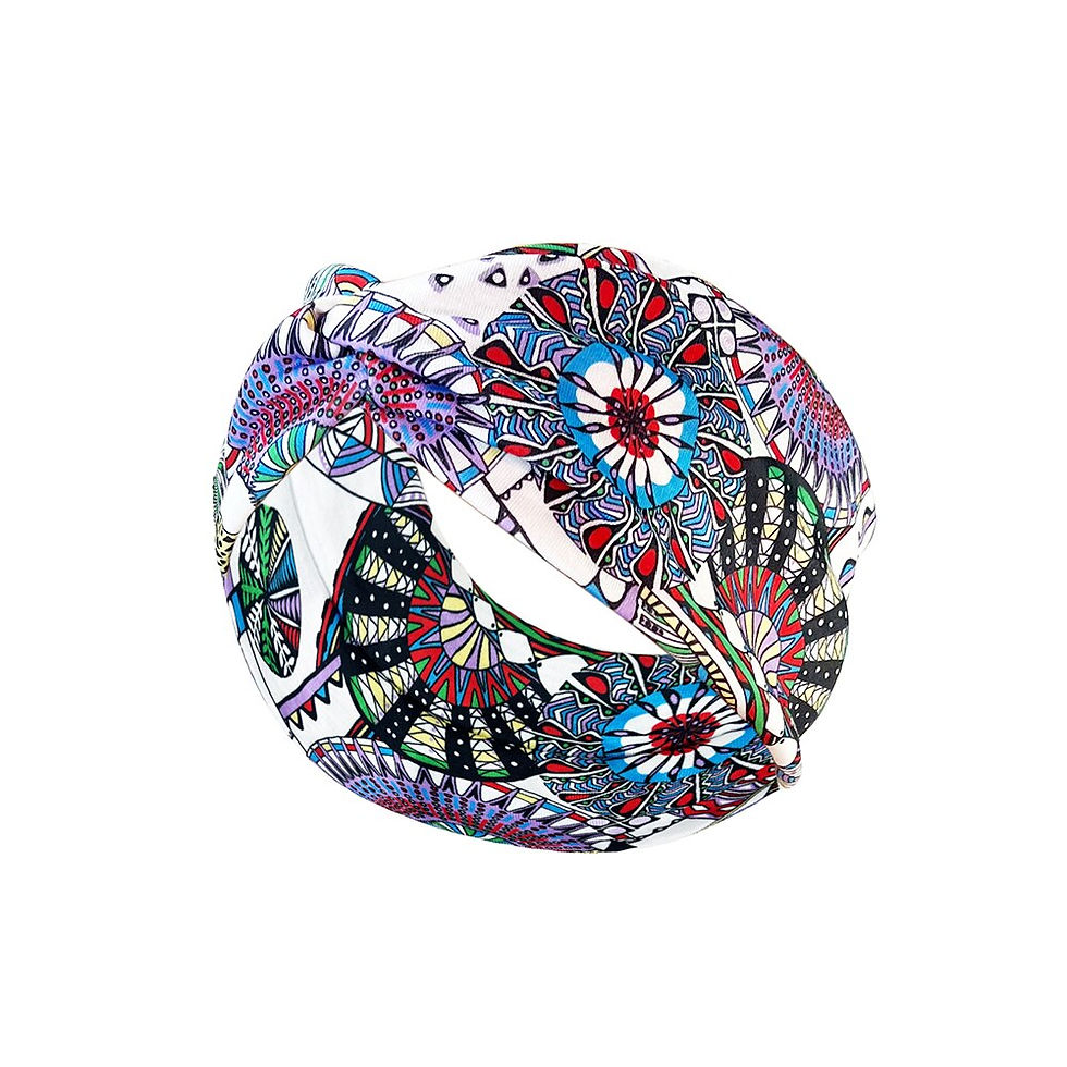 Thumbnail: Head Bands Cross Elasticity Hair Band Bandana Print Head Wrap Beauty Sports Hea