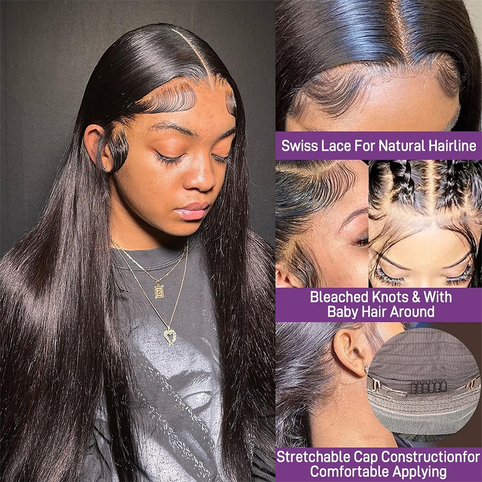 Thumbnail: 13x6 13x4 Straight Human Hair Lace Frontal Wig Straight Lace Front Wigs For Wom