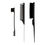 Thumbnail: Comb Set Hair Styling Special Pointy Tail Beating Double Headed Brush Eyebrow L