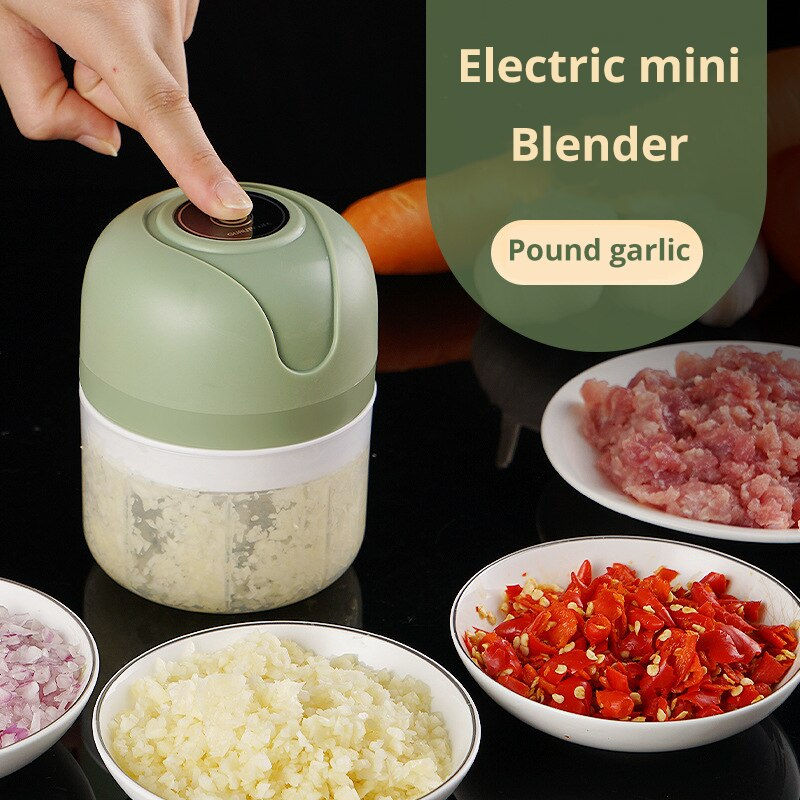 Electric Kitchen Garlic Chopper Large Capacity MultiFunctional Mashed Garlic Mi