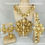 Thumbnail: Ladies Plated 24K Earrings Rings Bracelets Necklaces Brazilian Dubai Bridal Wed
