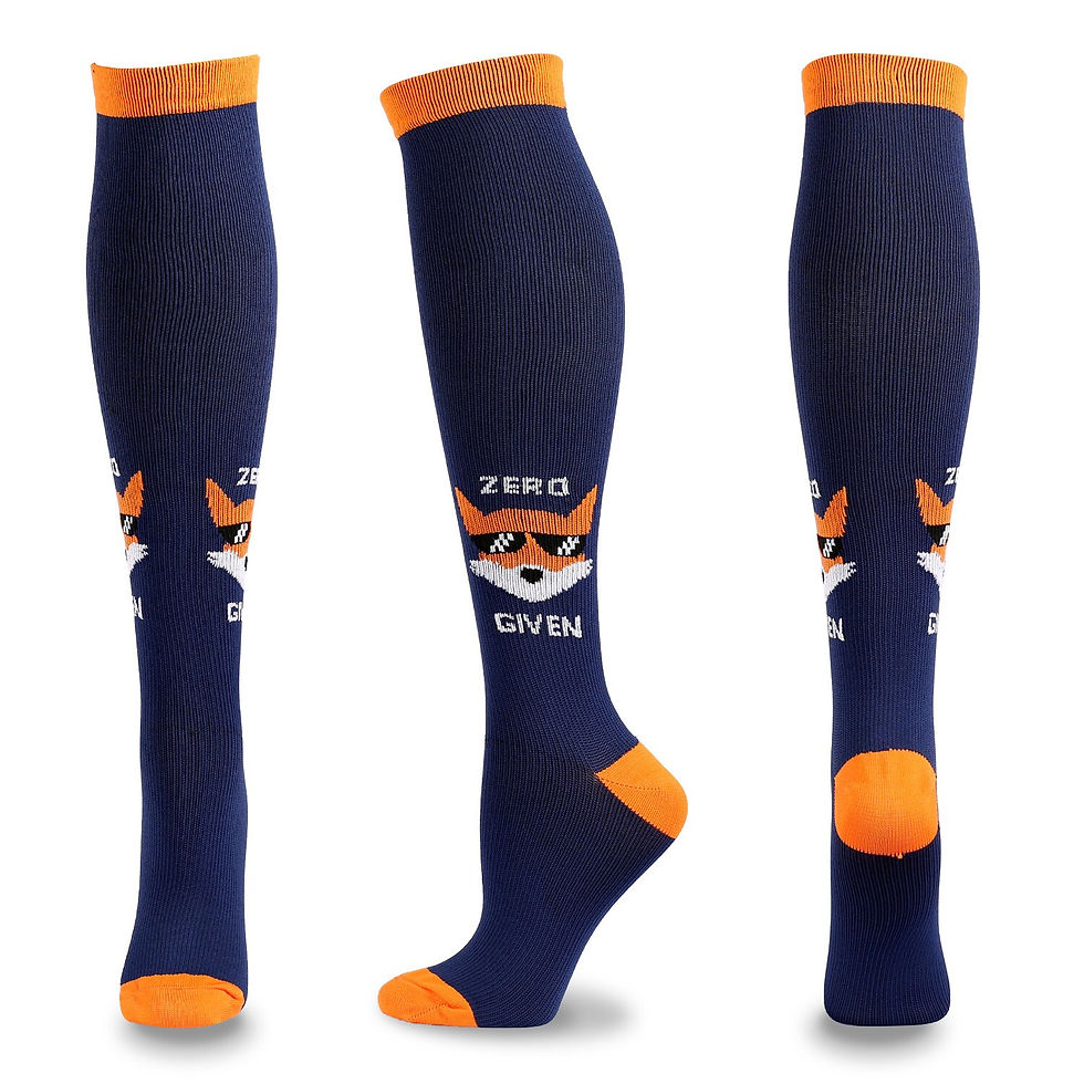 Thumbnail: 2022 New Cartoon Anime Pattern Compression Socks Unisex Outdoor Running Stockin