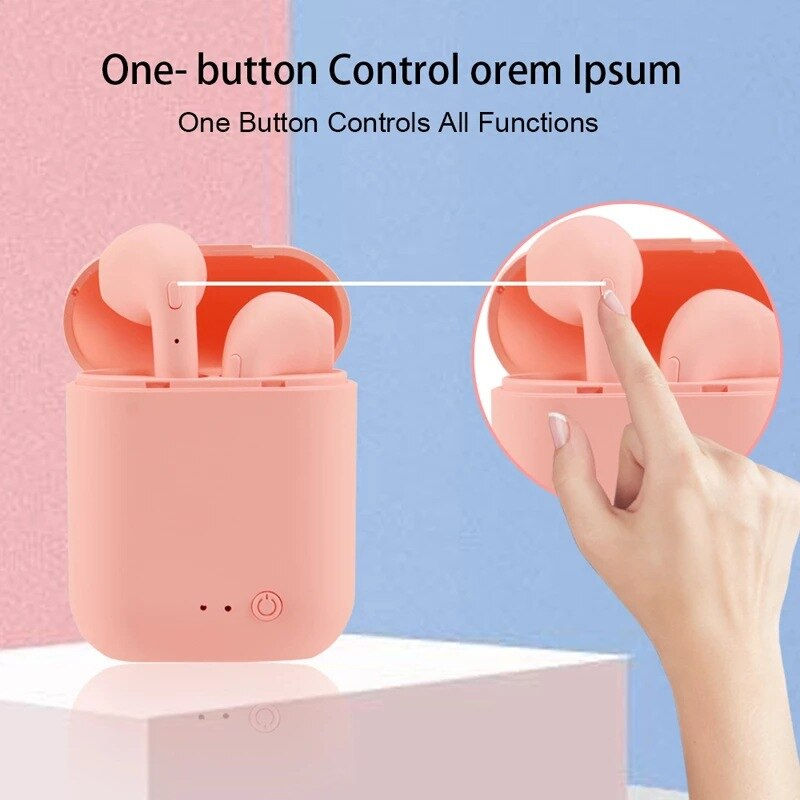 Thumbnail: Mini 2 TWS Earbuds Wireless Headphone i12 Bluetooth Earphone 5.0 Stereo Headset