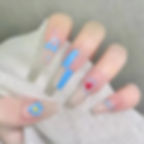 Thumbnail: 24pcs Fresh Summer Fairy Flower Pattern Nail Art Fake Nails With Glue Full Cove
