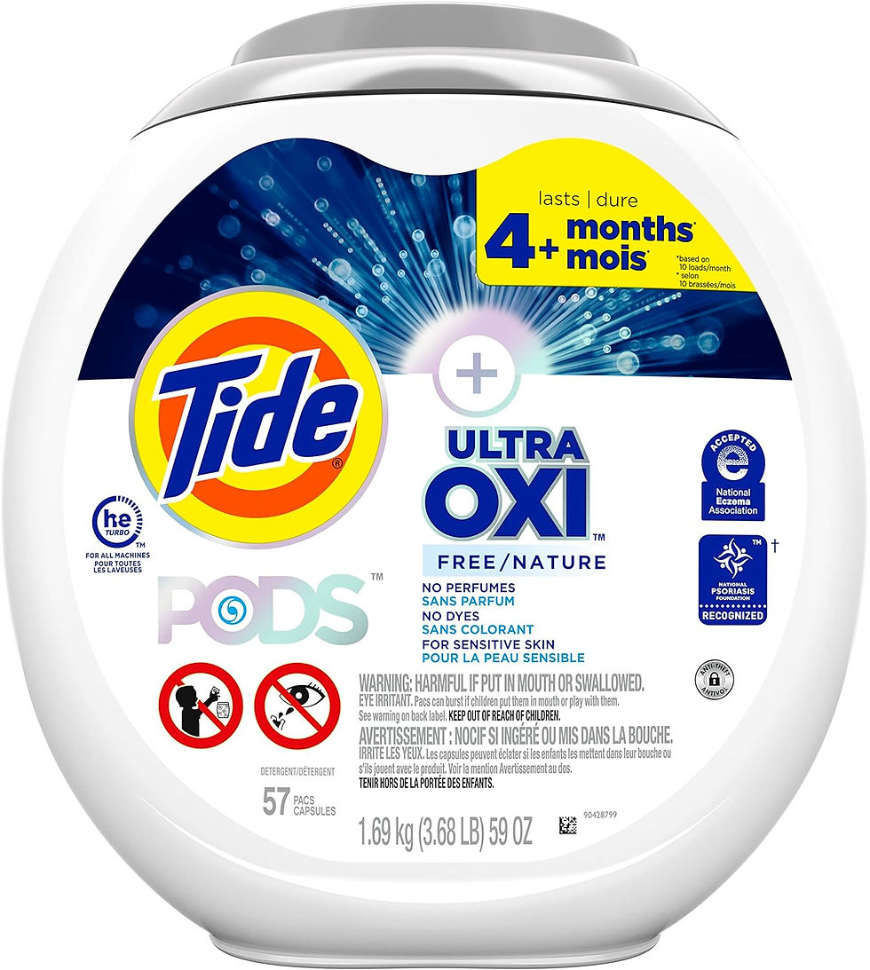 Thumbnail: Tide PODS Ultra OXI Free Laundry Detergent Pacs, National Eczema Association an