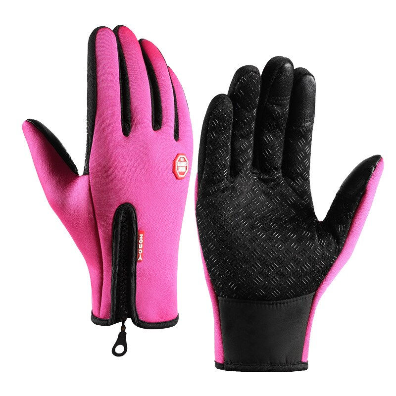 Thumbnail: Thermal Winter Gloves Touchscreen Cycling Gloves Full Finger Windproof Motorcyc