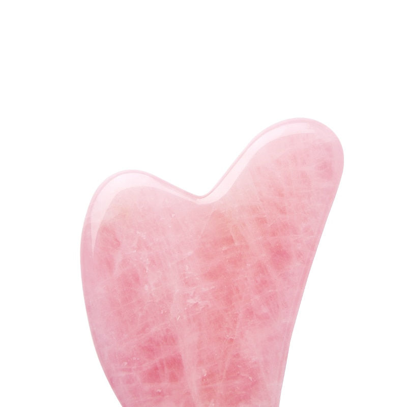 Thumbnail: Natural Stone Jade Gouache Scraper Rose Quartz Facial Gua Sha Tools Neck Massag