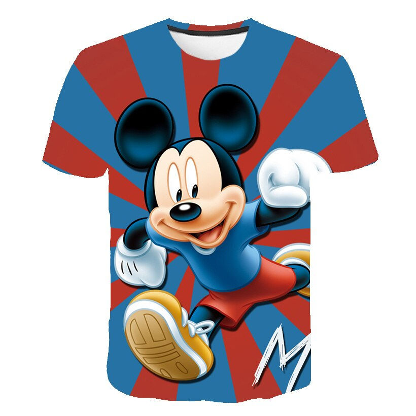 الصورة المصغرة: Children's Mickey Mouse T-Shirts Costumes Girls Cartoon T Shirts Kids Disney Se