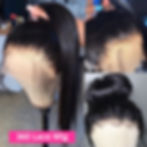 Thumbnail: Melodie Straight 180 Density Lace Wig 360 Lace Frontal Wig Human Hair Wigs For 