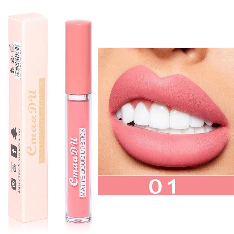 Thumbnail: 18 Colors Velvet Matte Lipstick Waterproof Long Lasting Red Lip Matte Lipstick 