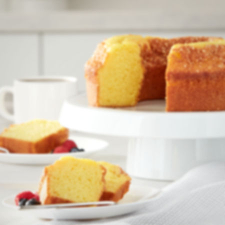 WISHALIVE FRESH Louisiana Crunch Cake, Lemon and Coconut, 28 Ounce Base and Dome