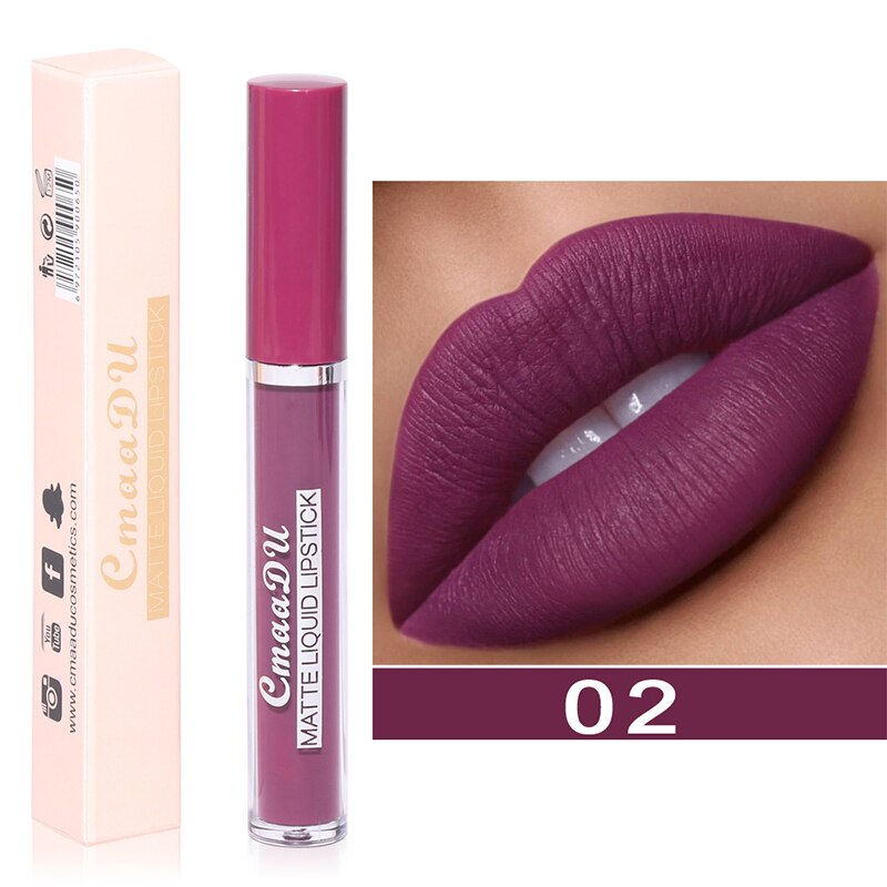 Миниатюра: Sexy Long Lasting Velvet Matte Lip Gloss Liquid Lipstick Lip Makeup Women Beaut