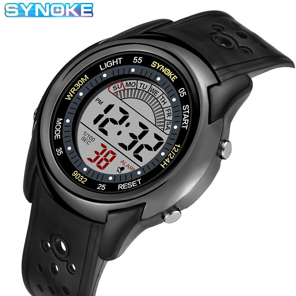 SYNOKE Electronic Watch For Mans Sport Watch Multifunction Sports Waterproof Lu