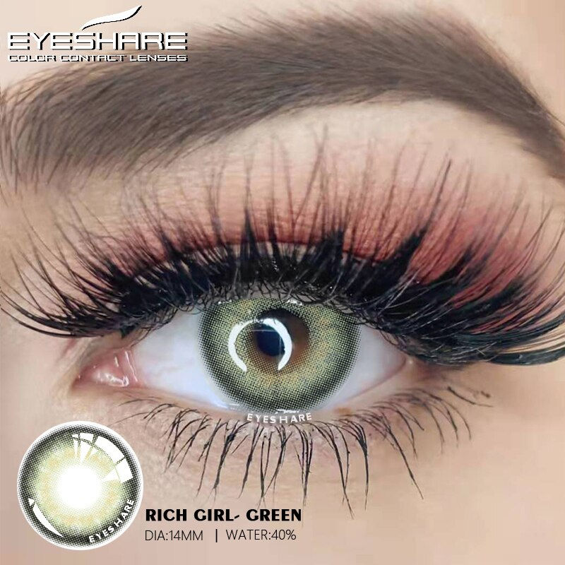 Thumbnail: EYESHARE Natural Color Lens Eyes 2pcs Color Contact Lenses For Eye Blue Beauty 