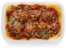WISHALIVE FRESH Spaghetti, Beef Meatballs & Marinara Sauce, Single Serve Meal, 