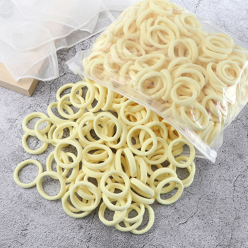 Thumbnail: 50/100PCS/Set Girls Small 3cm Elastic Hair Bands Colorful Children Nylon Scrunc