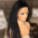 Thumbnail: 26Inch Long Soft Preplucked 180%Density Black Kinky CurlyNatural Hairline Gluel