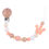 Thumbnail: Baby Pacifier Clips with Hello World Sign Silicone Beads Wooden Pacifier Chain 