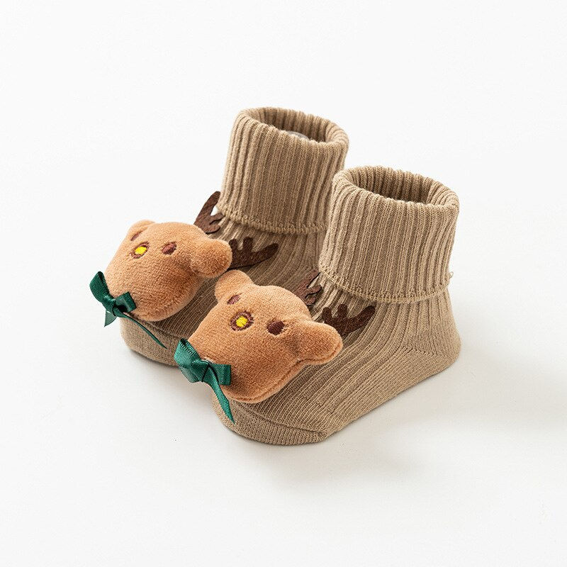 Thumbnail: Cotton Baby Socks Non-Slip Floor Socks Spring Autumn Newborn Baby Socks In The 