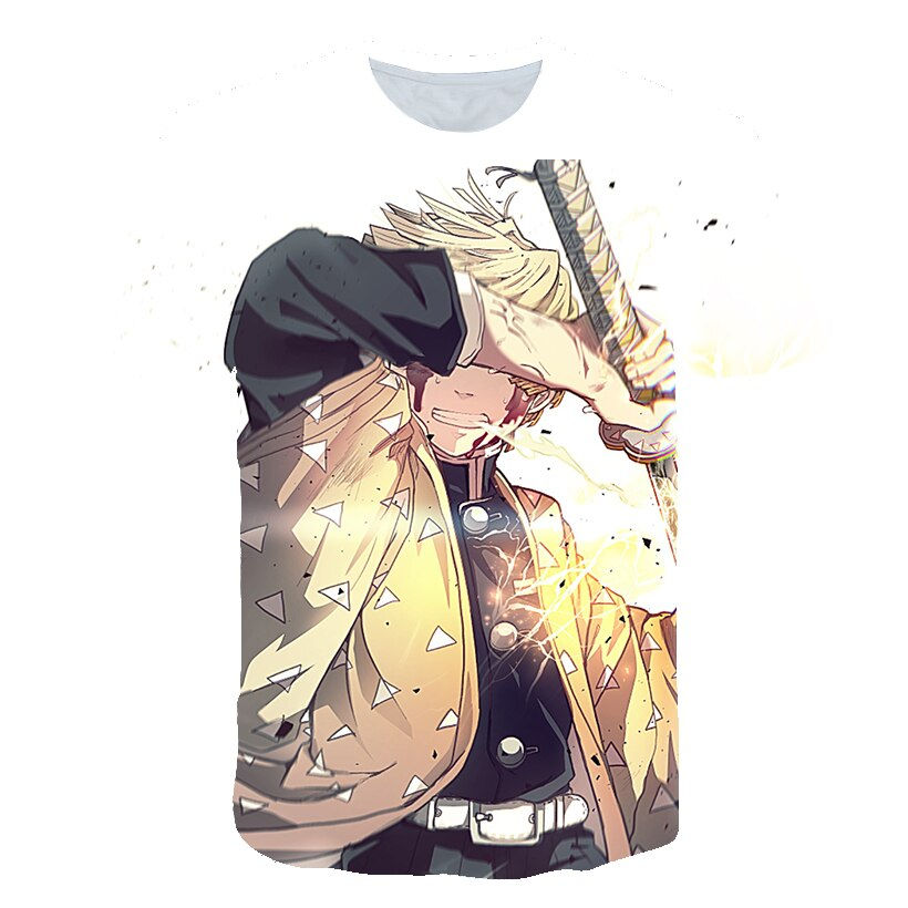 Thumbnail: 2023 Summer New Demon Slayer T Shirts 1-3 8 9 14 Years Old Baby Children's Clot