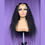 Thumbnail: Glueless Preplucked 26 Inches Long 180%Density Black Kinky Curly Lace Front Wig