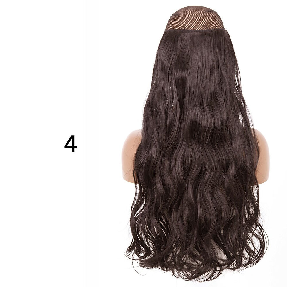 Thumbnail: LISI GIRL Synthetic No Clip Hair Extensions Natural 16 22 32" Long Wavy Invisib