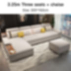 Miniatura: All The Modern Large Sofa Bed For Bedroom Light Luxury Villa Upholstered Sectio