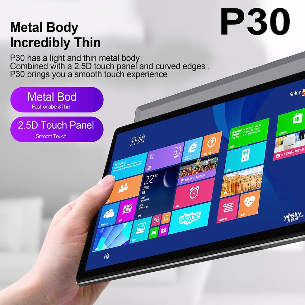 Thumbnail: BDF P30 New 10.1 Inch Android Tablets Octa Core 8GB RAM 256GB ROM 4G LTE Networ