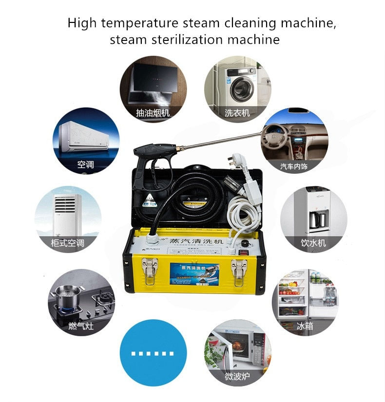 Thumbnail: Steam Cleaning Machine High Temperature High Pressure Air Conditioner Range Hoo
