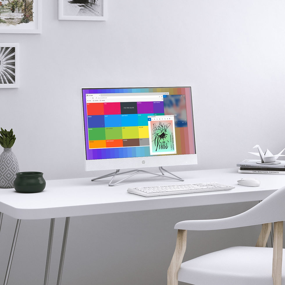 Thumbnail: HP 23.8" All-in-One PC, Intel Core i3-1115G4, 8GB SDRAM, 256GB SSD, Snow White,